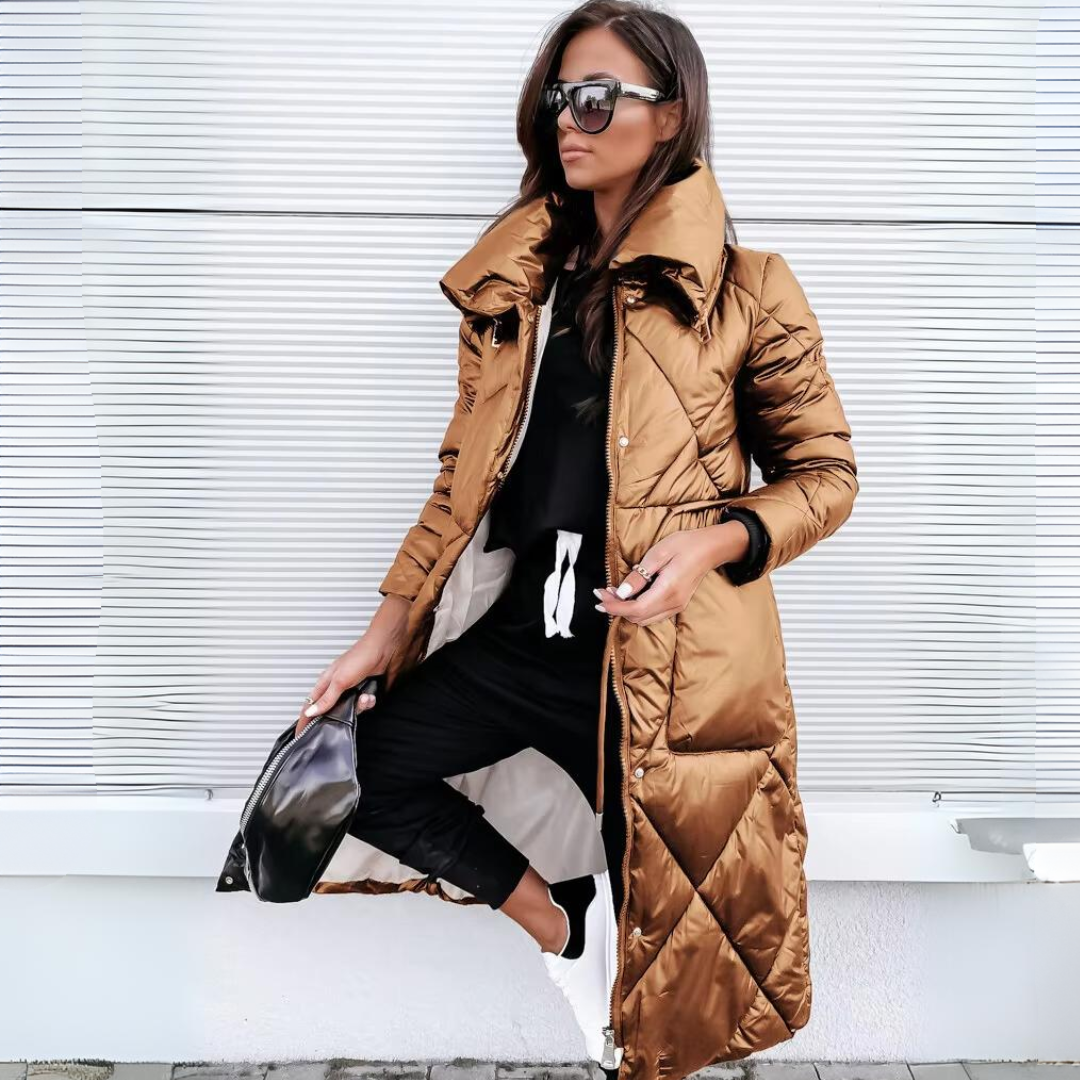 Tamsin | Women's Long Quilted Puffer Jacket