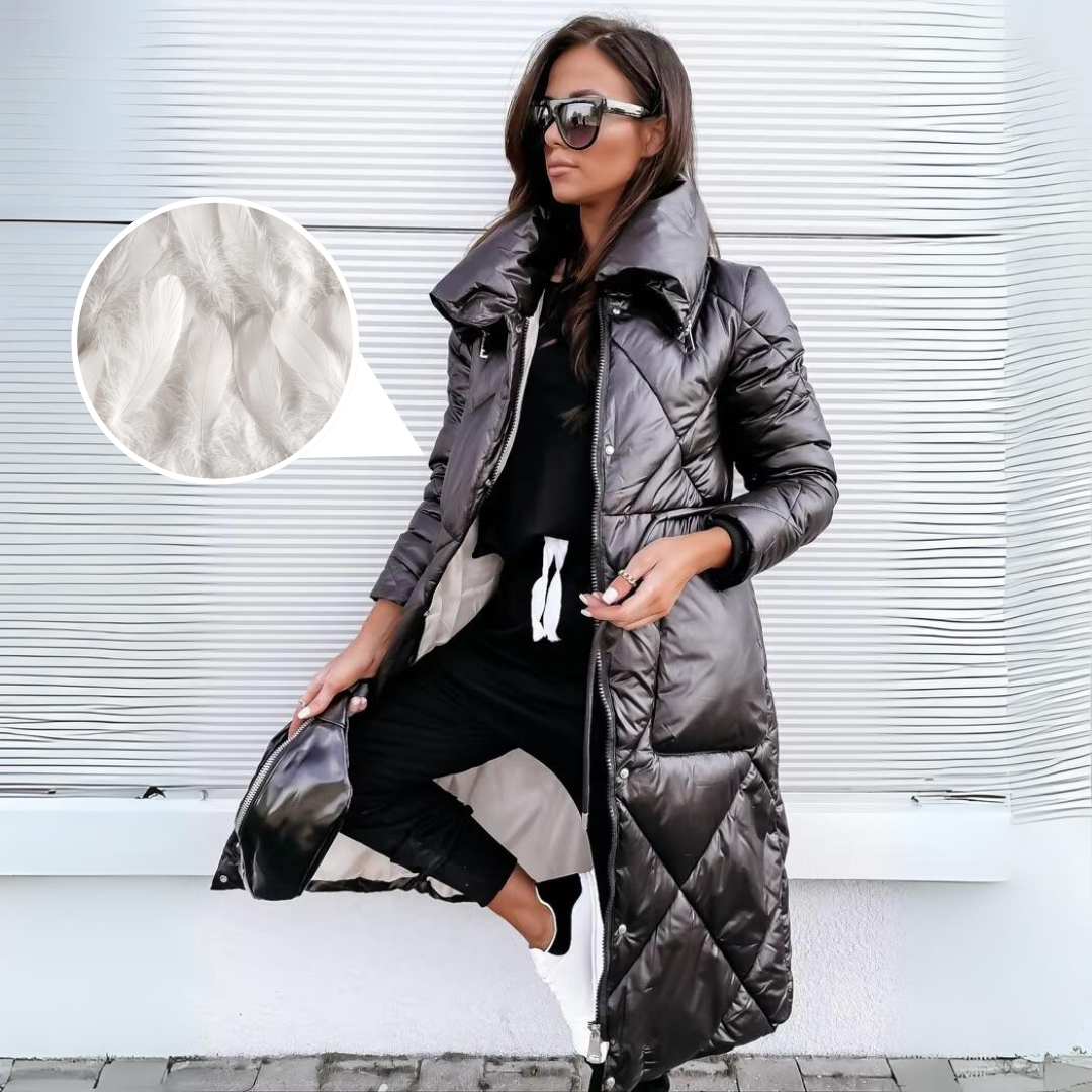 Tamsin | Women's Long Quilted Puffer Jacket