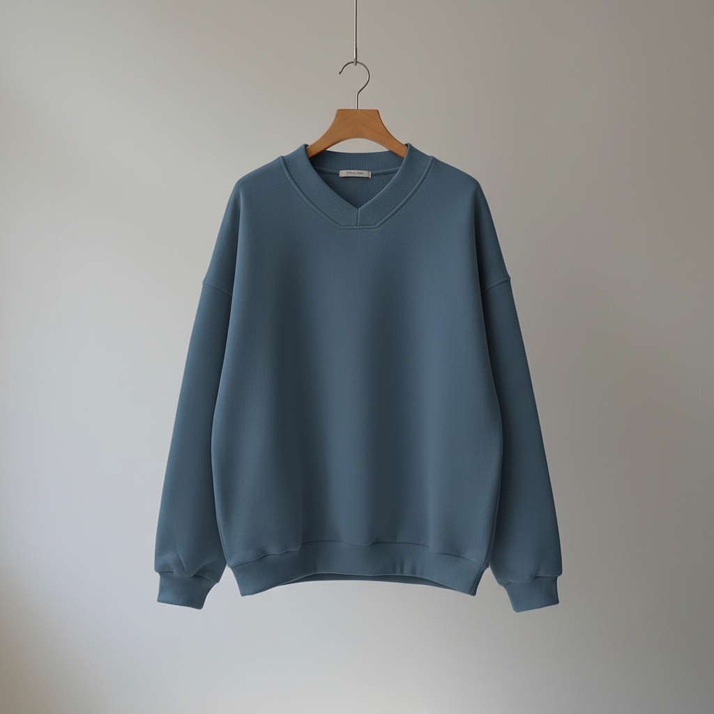Thessaly | Women's Oversized V-Neck Pullover Sweater