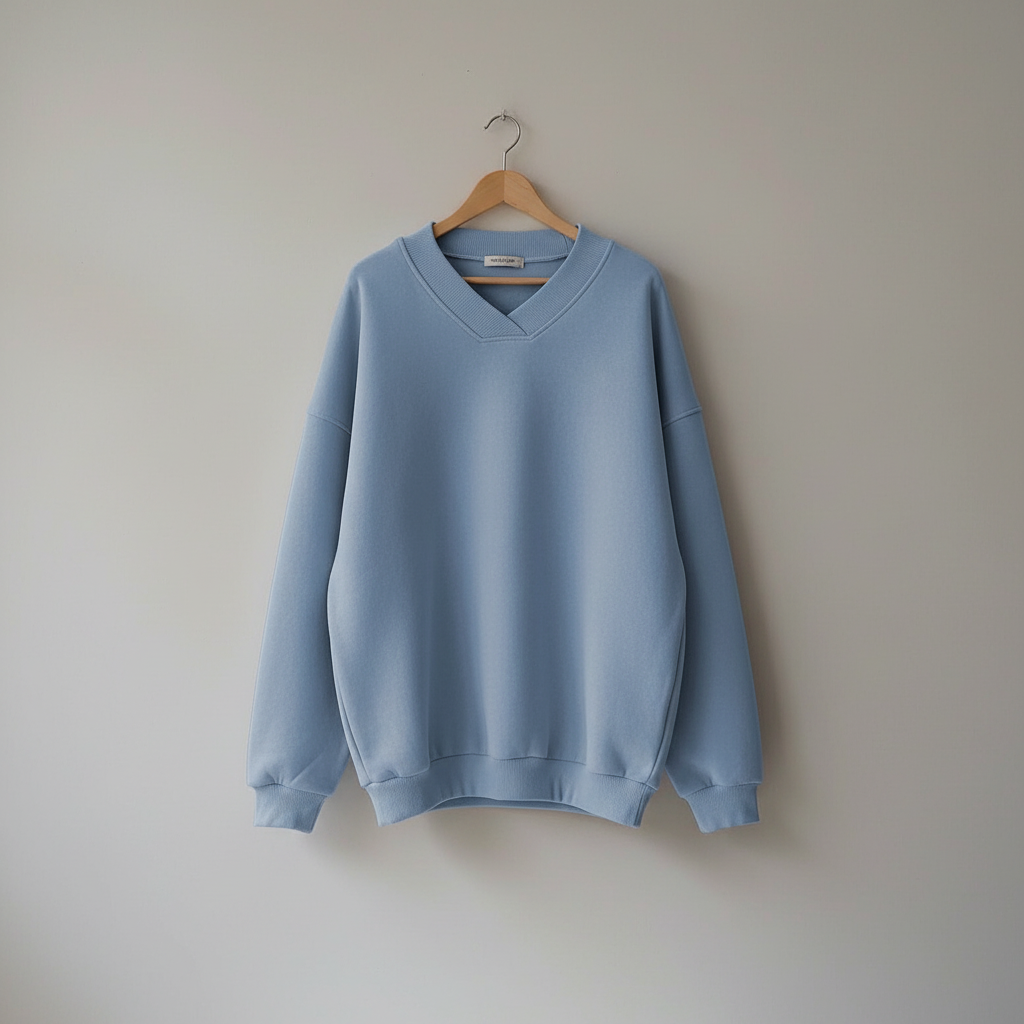 Thessaly | Women's Oversized V-Neck Pullover Sweater