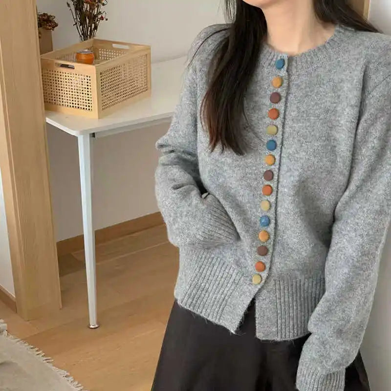 Thessira | Women's Button-Front Cardigan Sweater