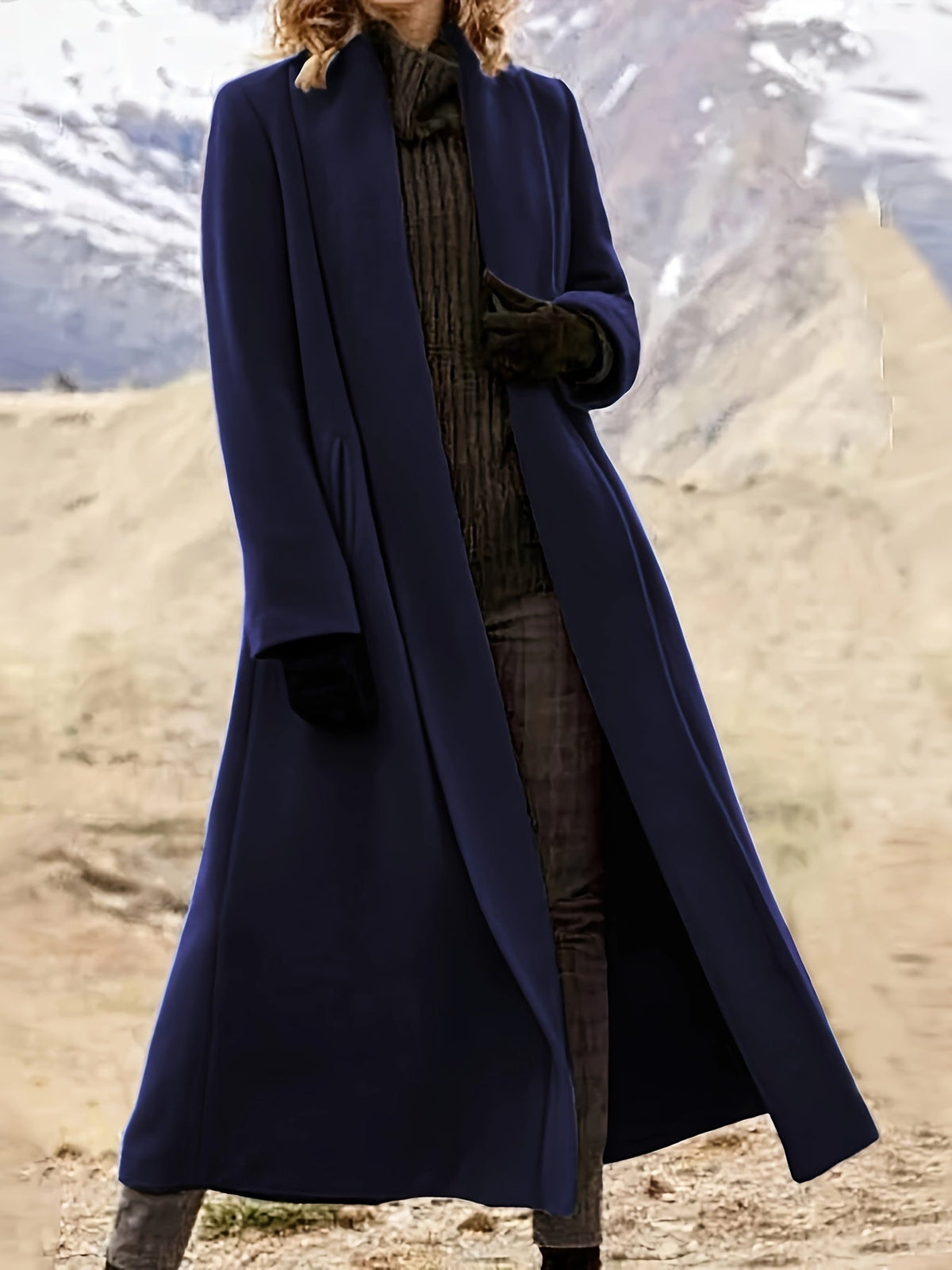 Threnelle | Women's Long Open Front Coat