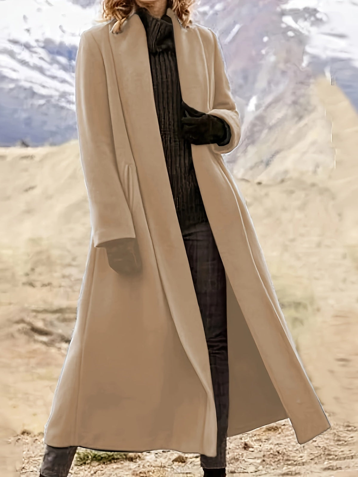 Threnelle | Women's Long Open Front Coat