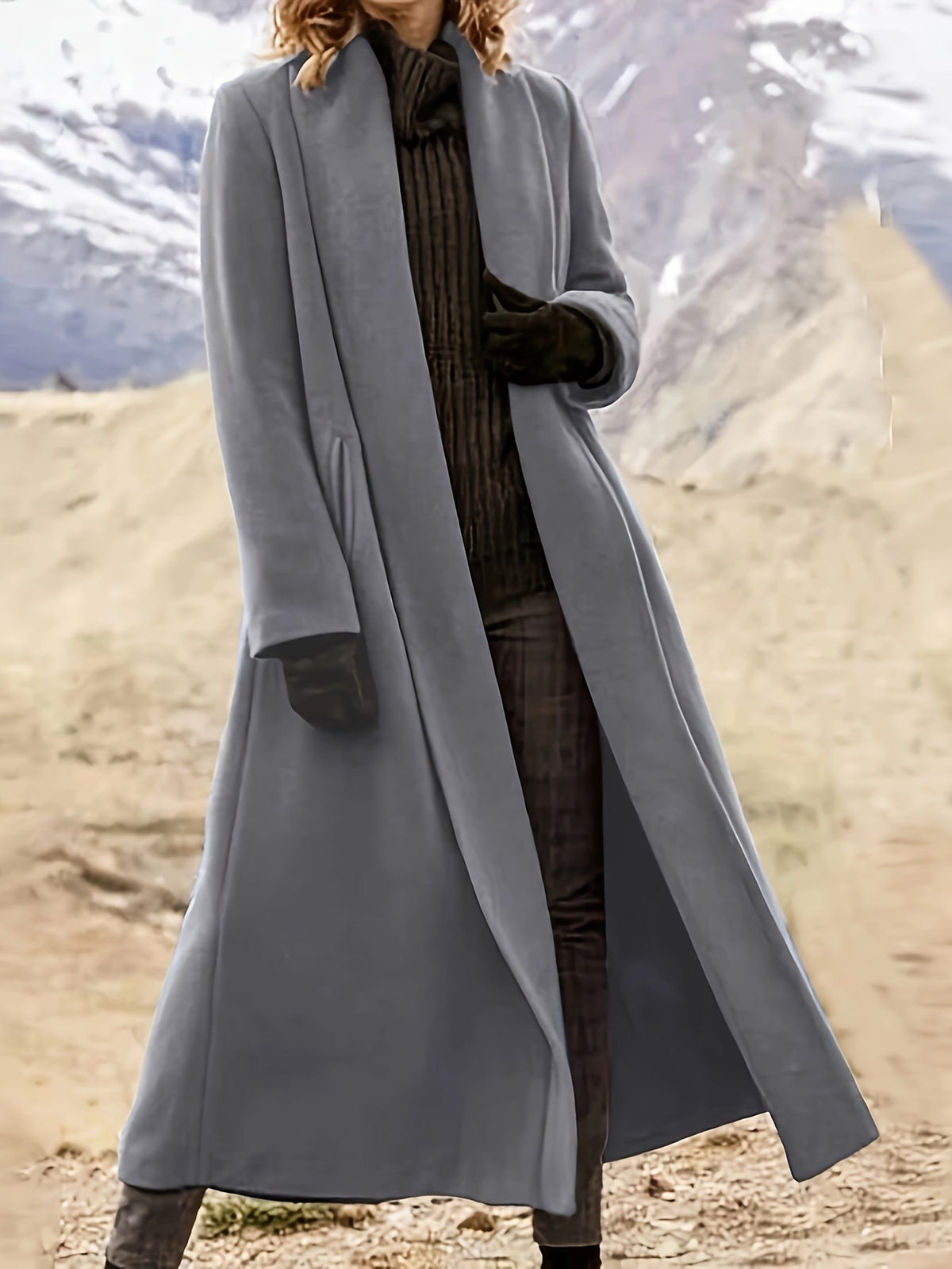 Threnelle | Women's Long Open Front Coat