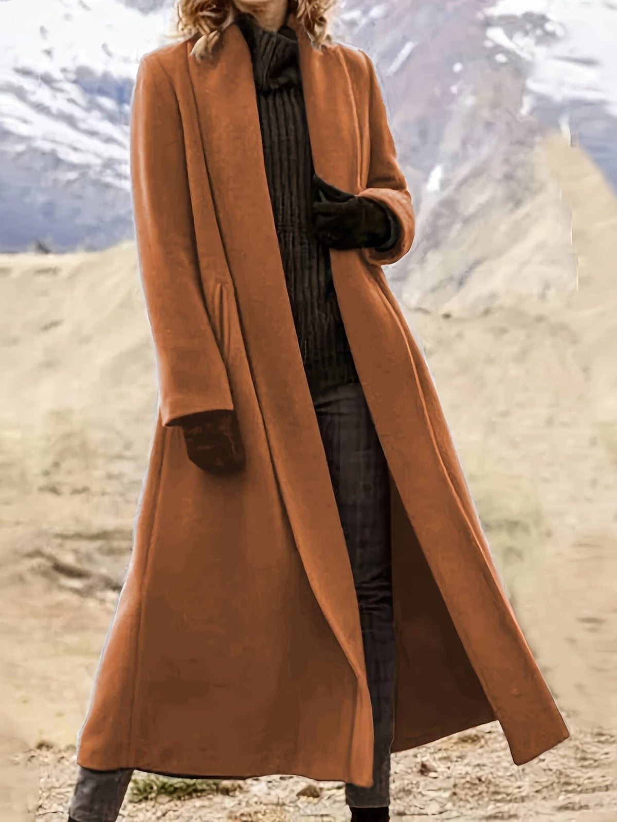 Threnelle | Women's Long Open Front Coat