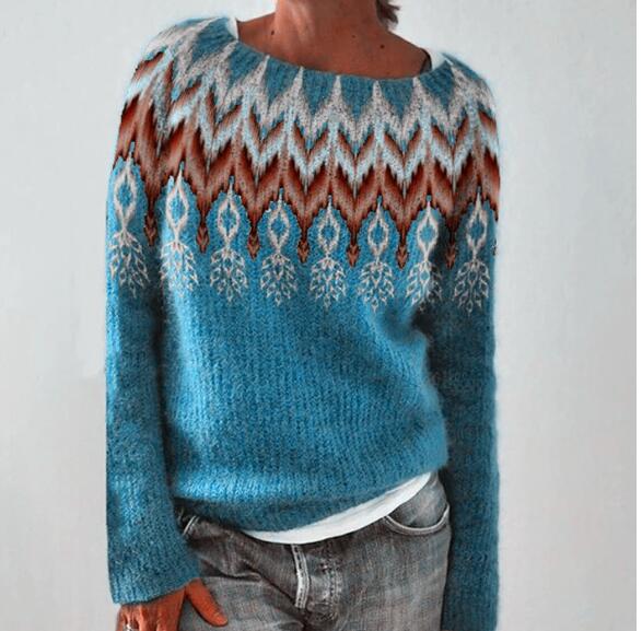 Tolveth | Women's Christmas Sweater Fair Isle Pullover