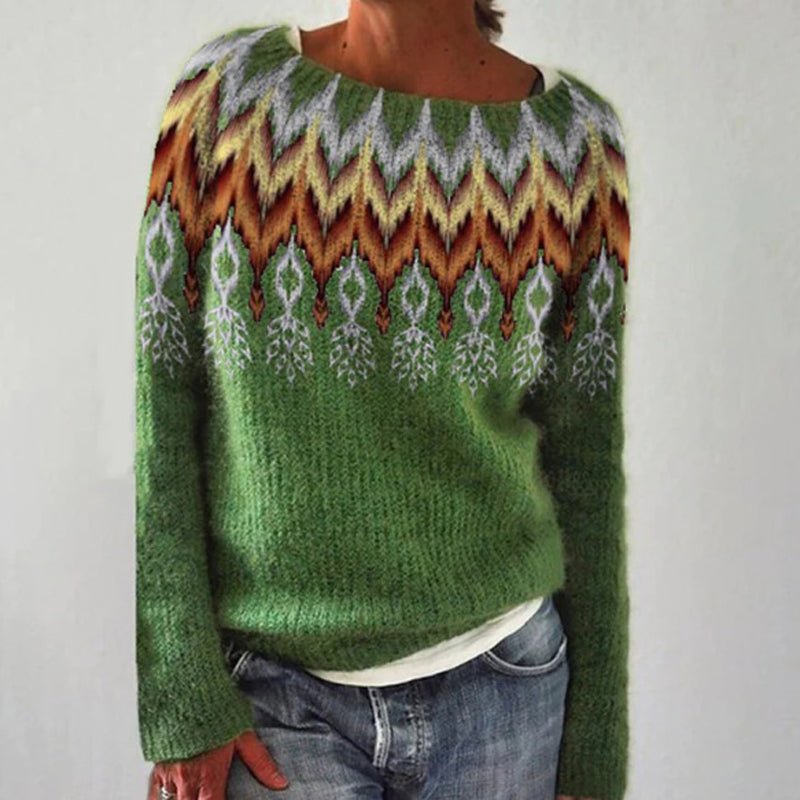 Tolveth | Women's Christmas Sweater Fair Isle Pullover