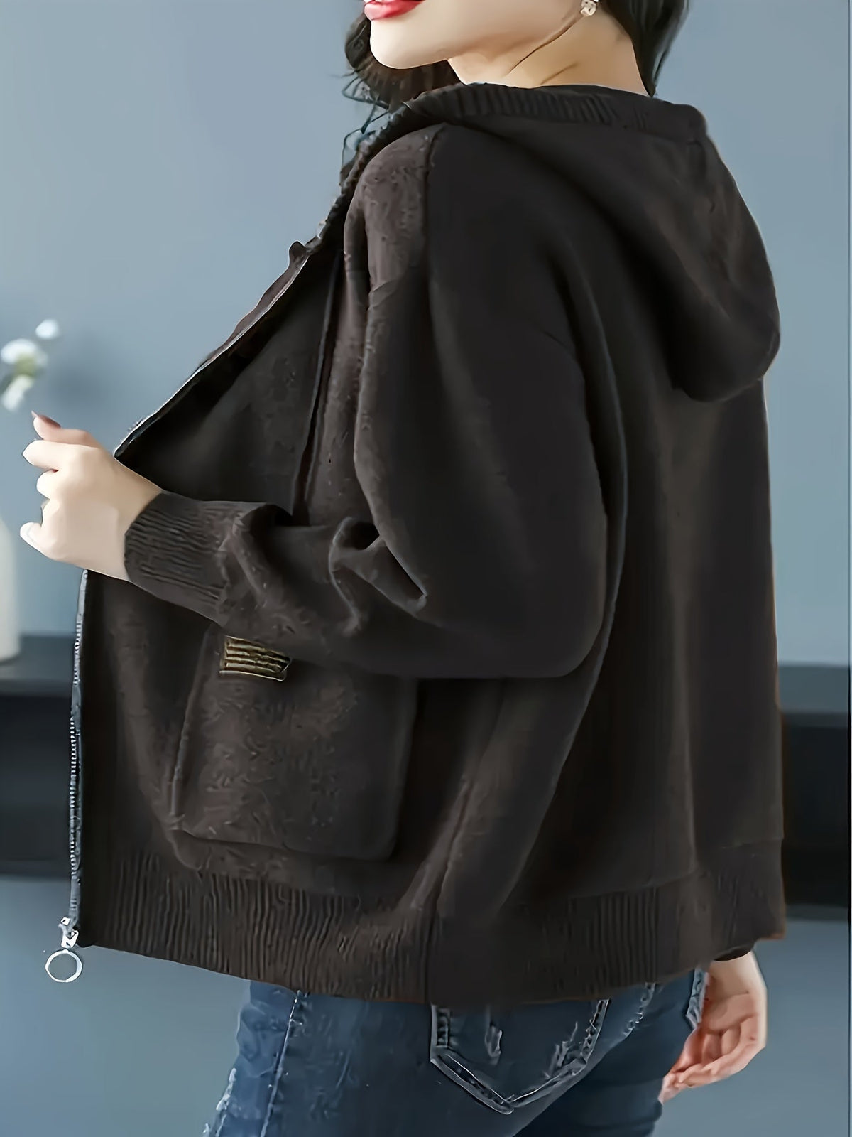 Valdene | Women's Zip-Up Hooded Cardigan