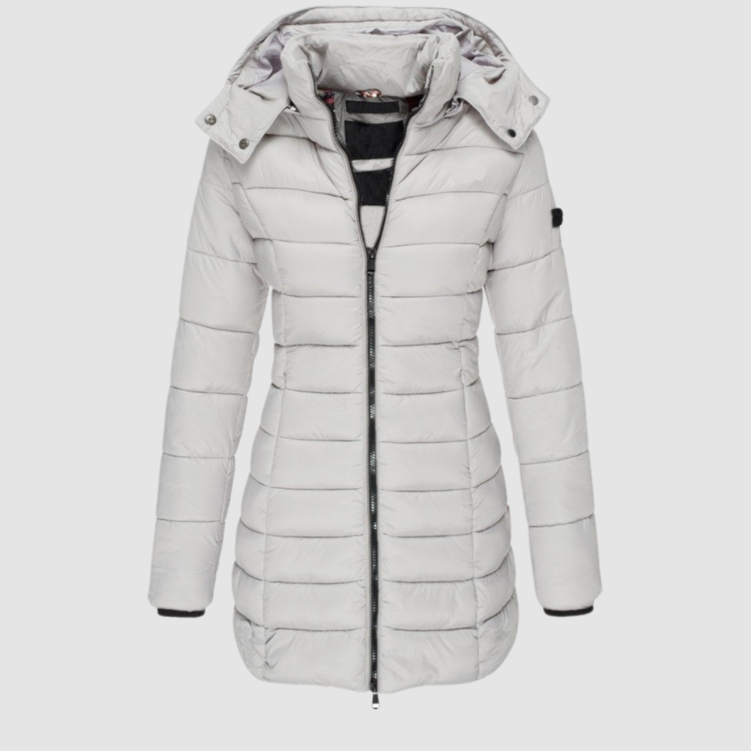 Valdine | Women's Hooded Mid-Length Puffer Jacket