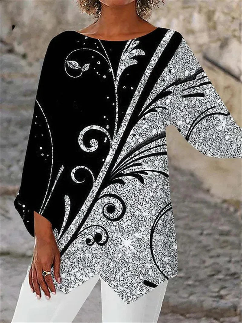 Vantrell | Women's Butterfly Print Tunic Top