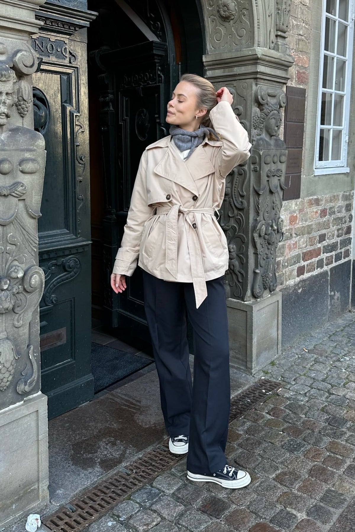 Veldris | Women's Short Trench Coat Double-Breasted