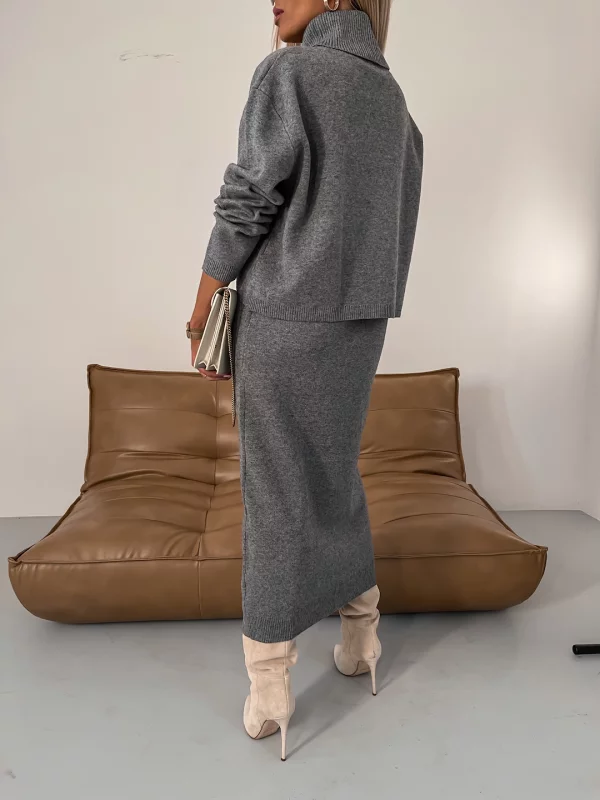 Selyn | Women's Turtleneck Sweater Dress Two-Piece Set