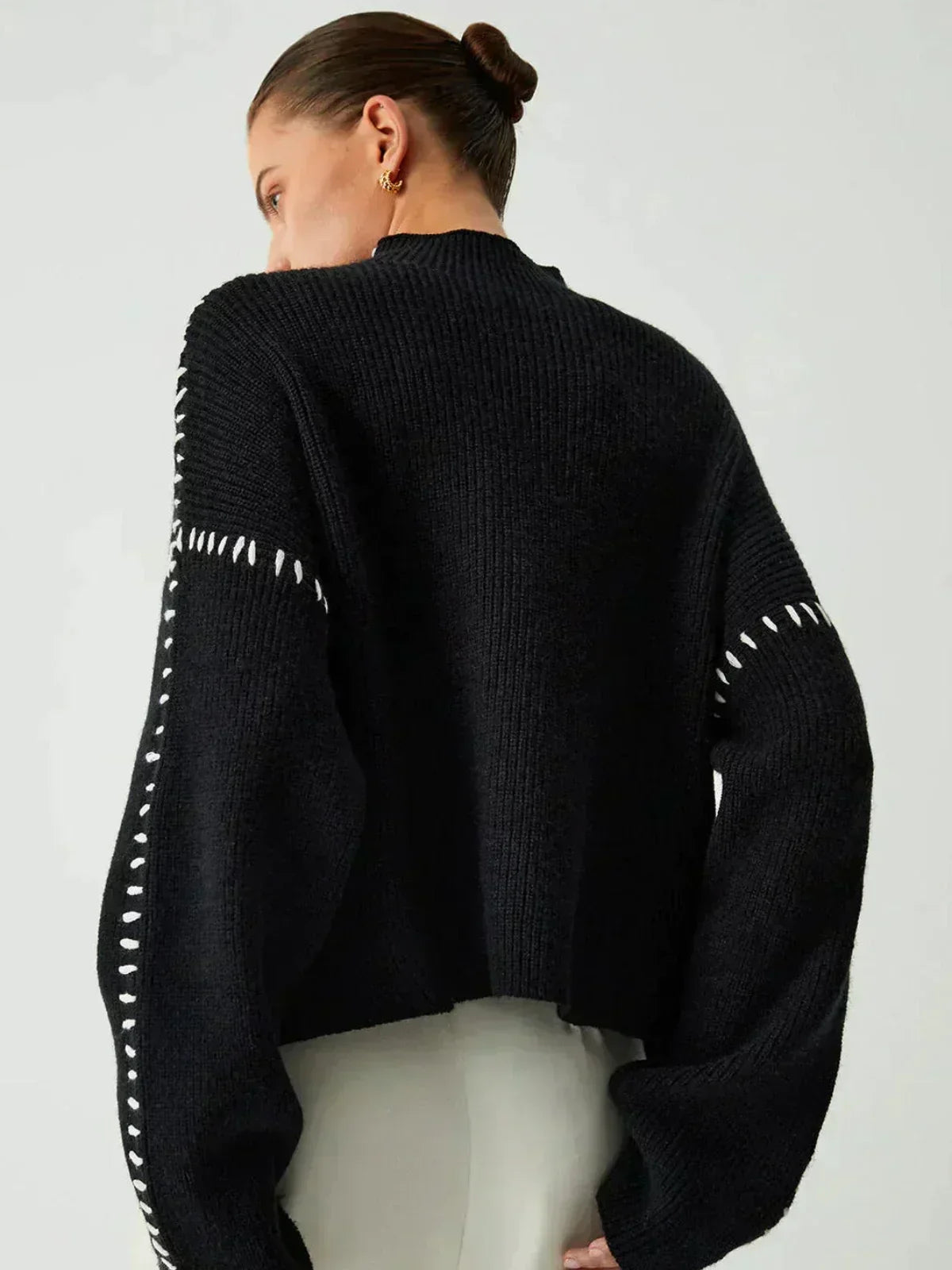 Verity | Women's Oversized Mock Neck Sweater