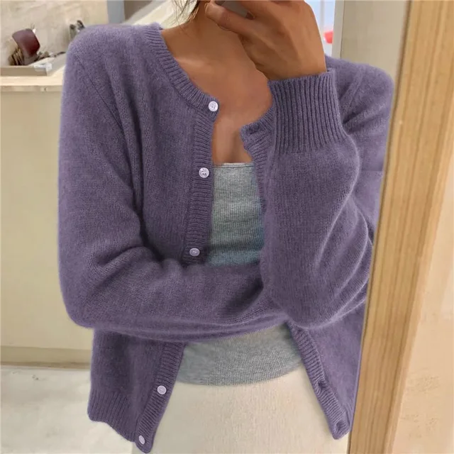 Vespine | Women's Knit Button-Front Cardigan