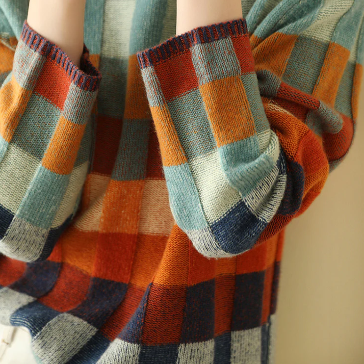 Vexna | Women's Colorblock Turtleneck Sweater