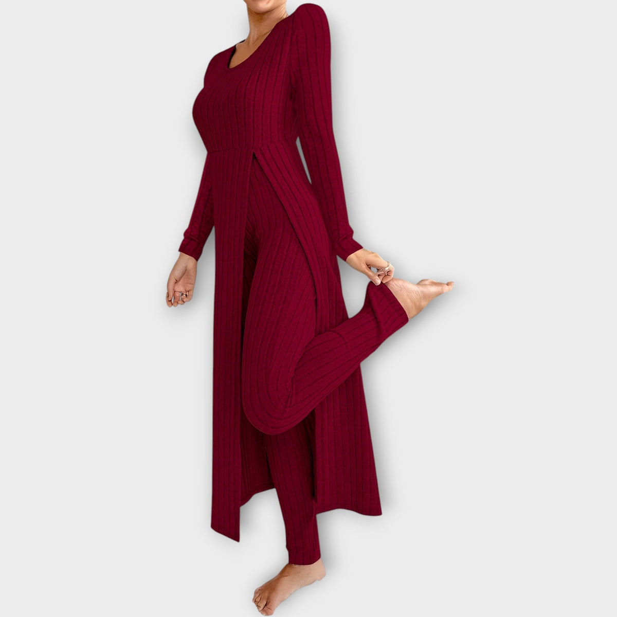 Vornash | Women's Ribbed Knit Loungewear Set