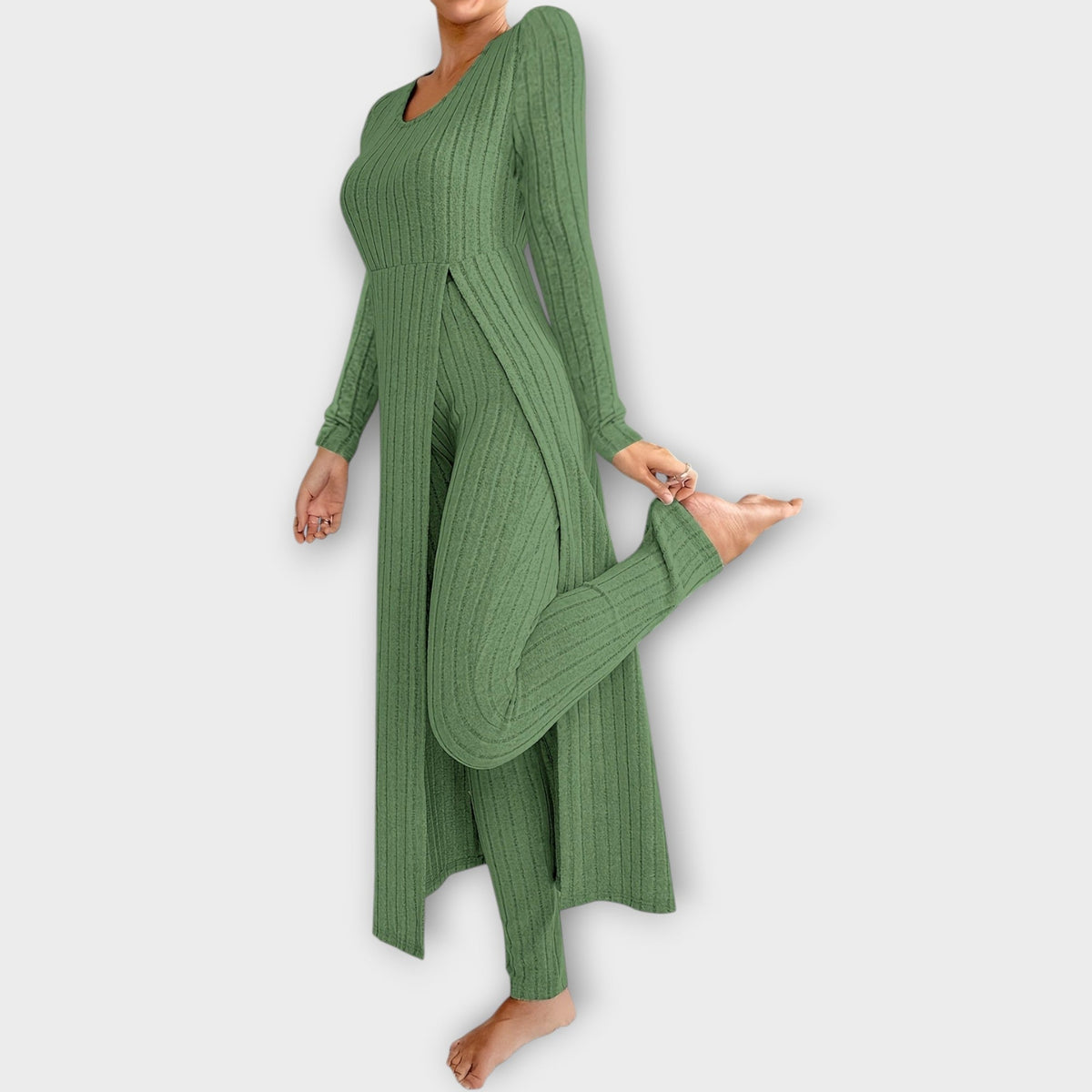Vornash | Women's Ribbed Knit Loungewear Set