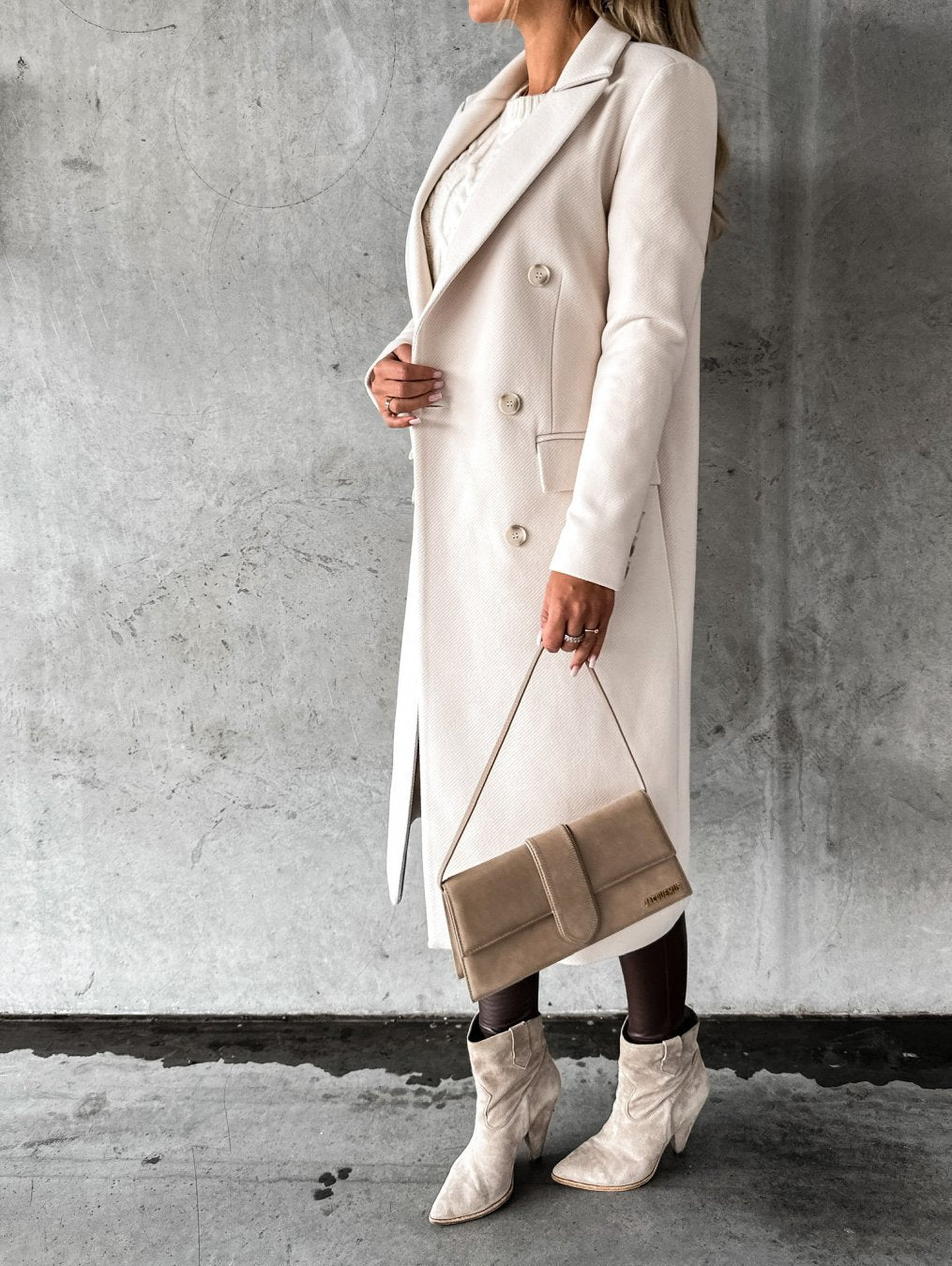 Vorrinda | Women's Double-Breasted Long Coat