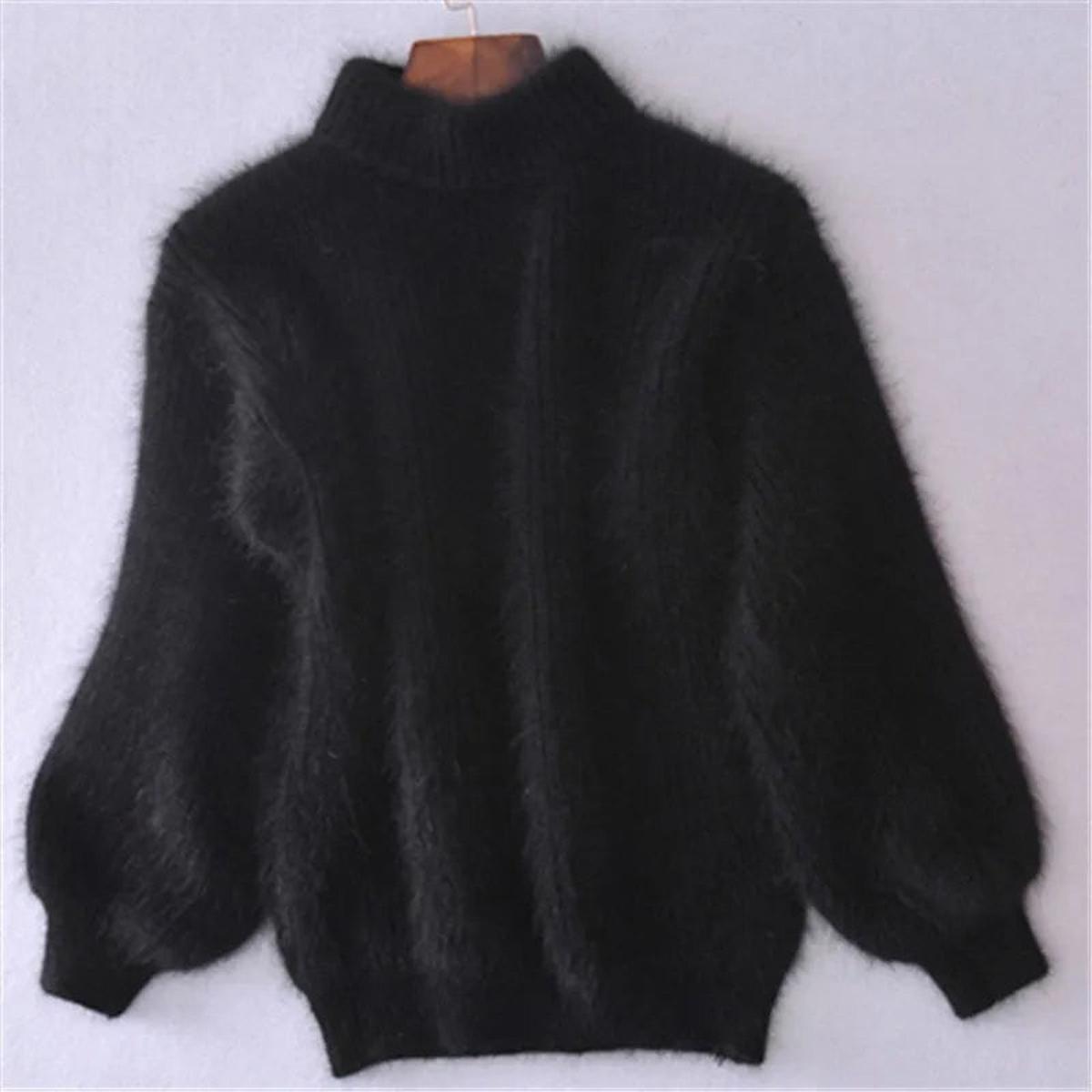 Vrenova | Women's Fluffy Turtleneck Sweater