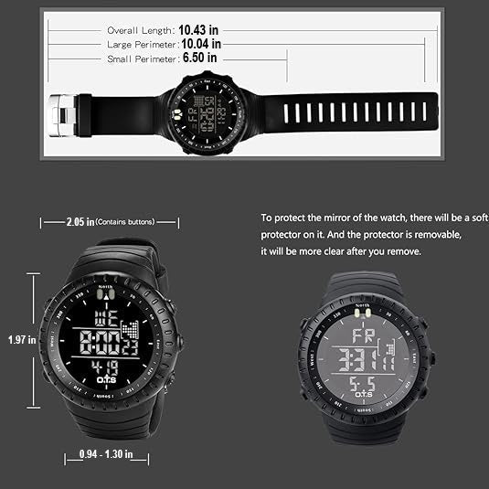 Waterproof Men's Digital Sports Watch - Henry