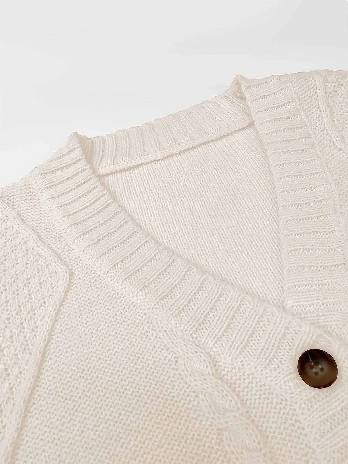 Wrenova | Women's Cable Knit Button Cardigan
