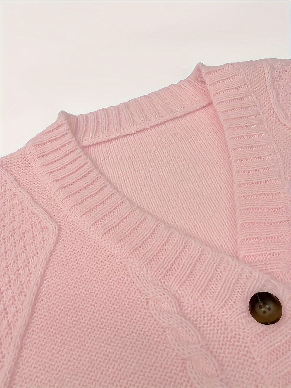 Wrenova | Women's Cable Knit Button Cardigan
