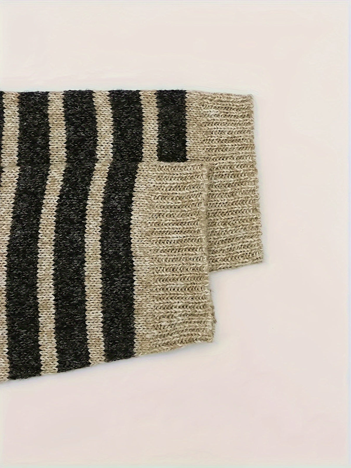 Zarvena | Women's Oversized Striped Knit Sweater