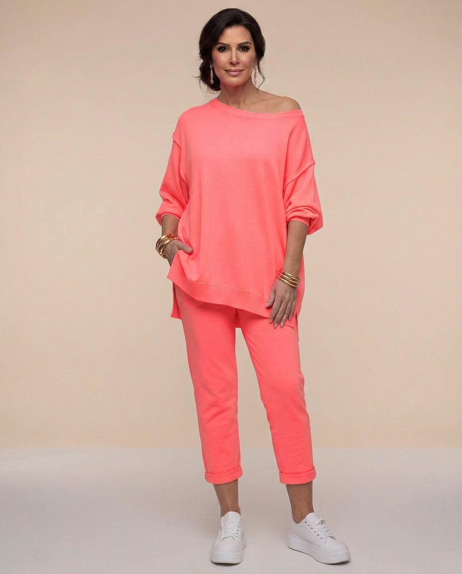 Zelvora | Women's Loungewear Set Oversized Top & Joggers