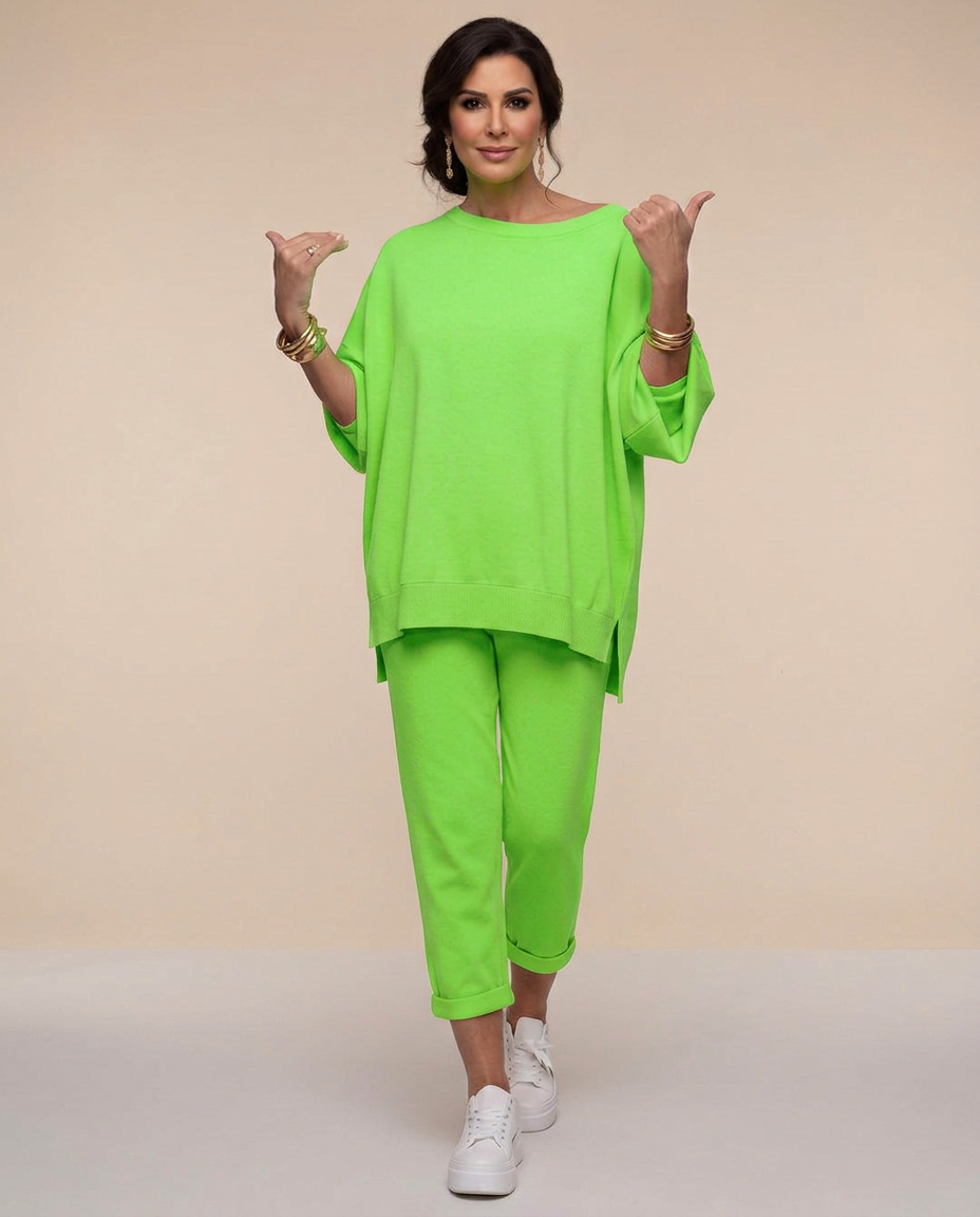 Zelvora | Women's Loungewear Set Oversized Top & Joggers