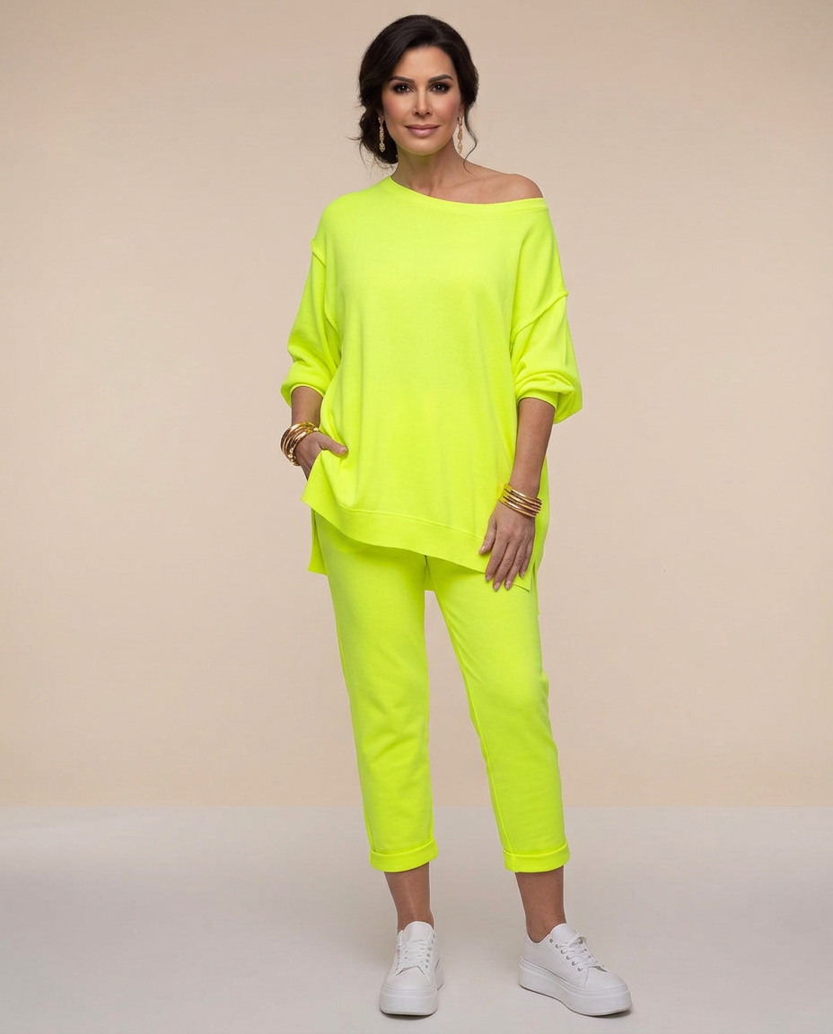 Zelvora | Women's Loungewear Set Oversized Top & Joggers