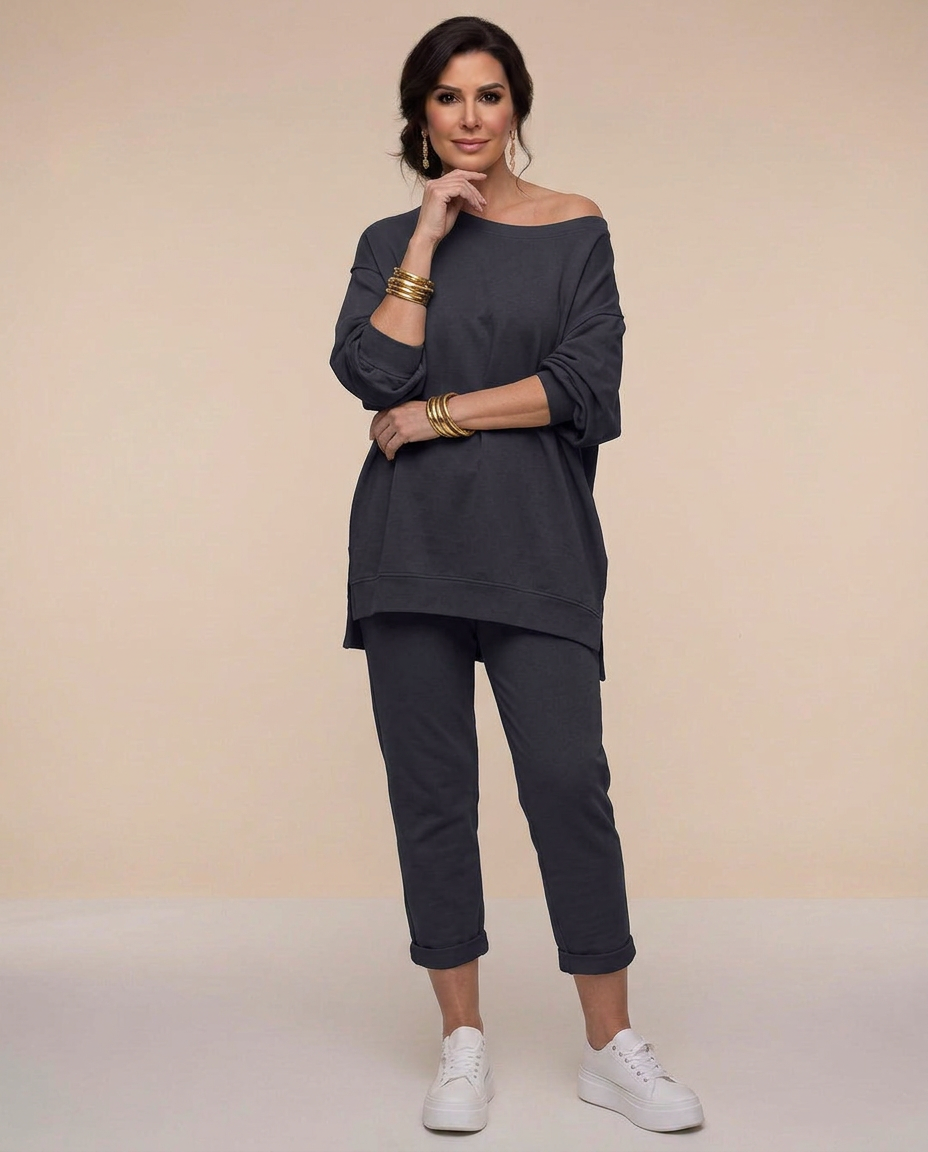 Zelvora | Women's Loungewear Set Oversized Top & Joggers