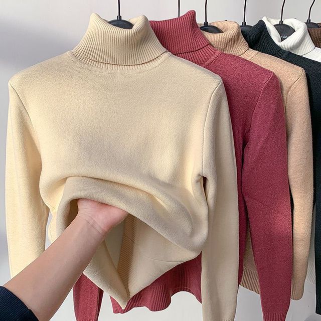 Zephyrine | Women's Fleece-Lined Turtleneck Sweater