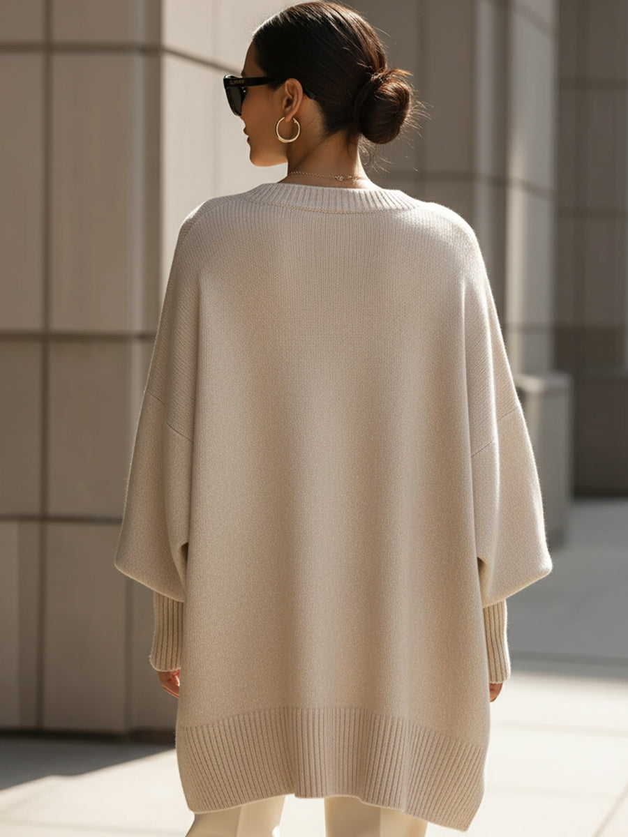 Relaxed Oversized Drop Shoulder Sweater