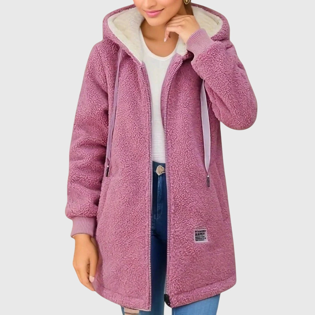 Vanie – Soft Fleece Jacket with Hood
