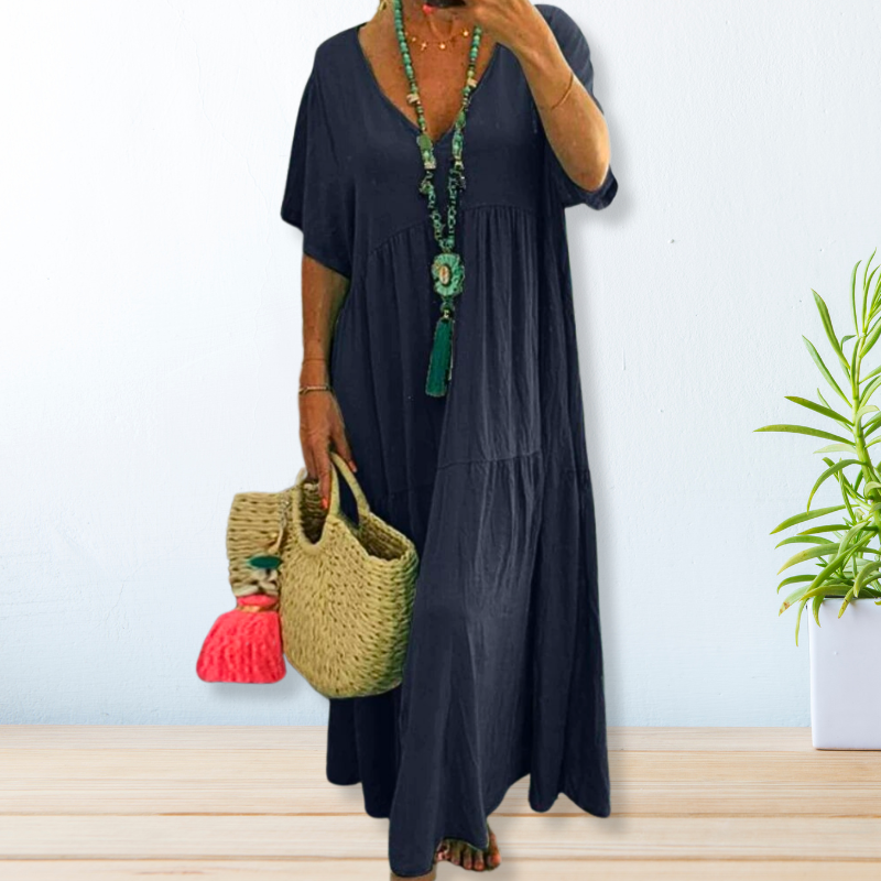 Clover | Women's Draped Elegant Dress