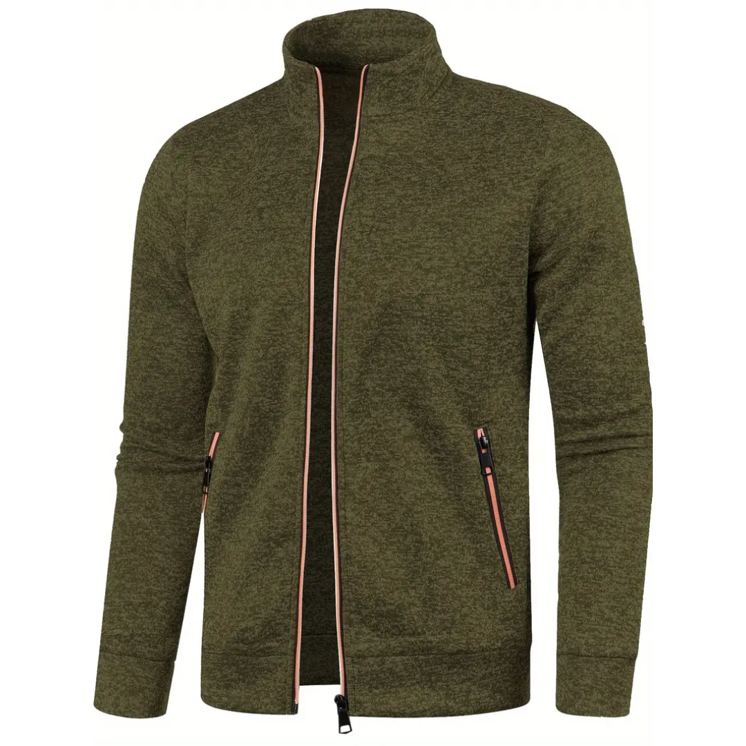 Clint – Classic Zip-Up Knit Jacket