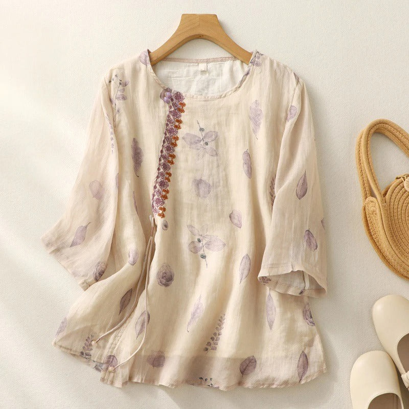 Noy™ | Floral Relaxed Blouse