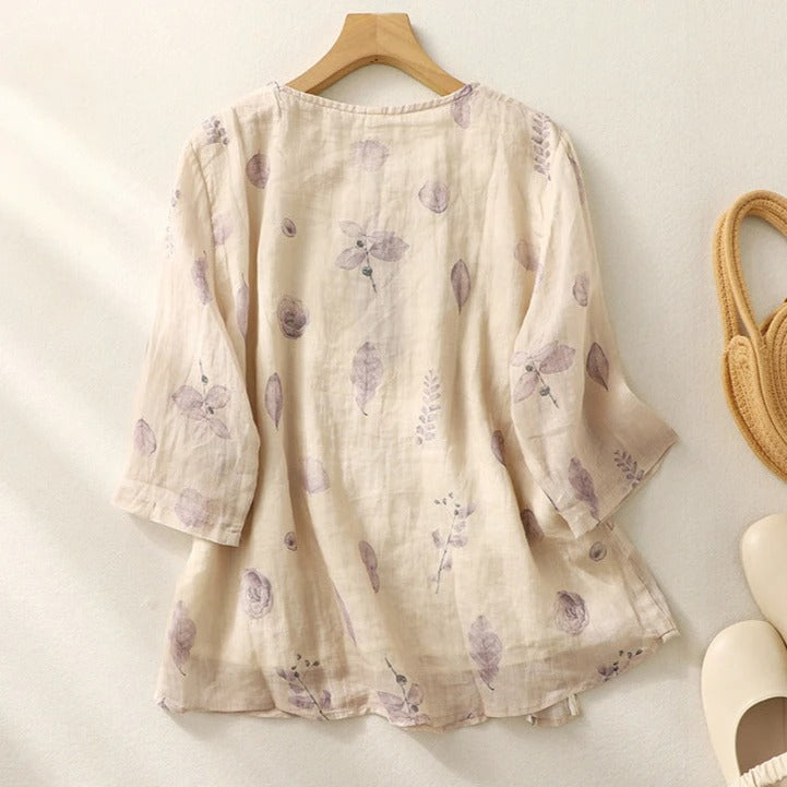 Noy™ | Floral Relaxed Blouse