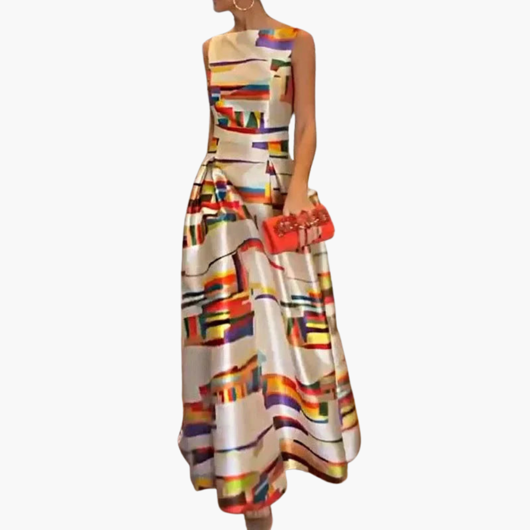 Mirabel | Geometric Maxi Dress