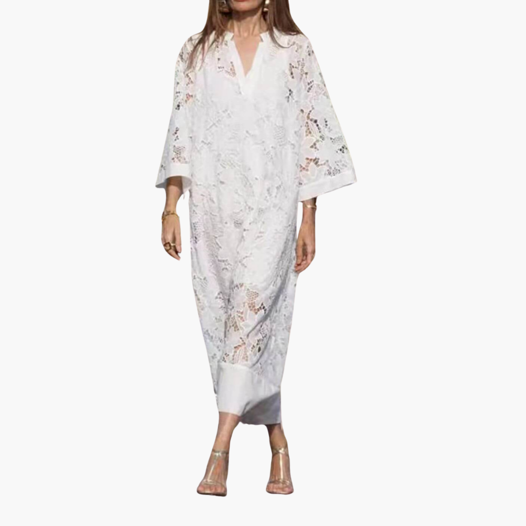 Camila | Lace-Trimmed Summer Dress