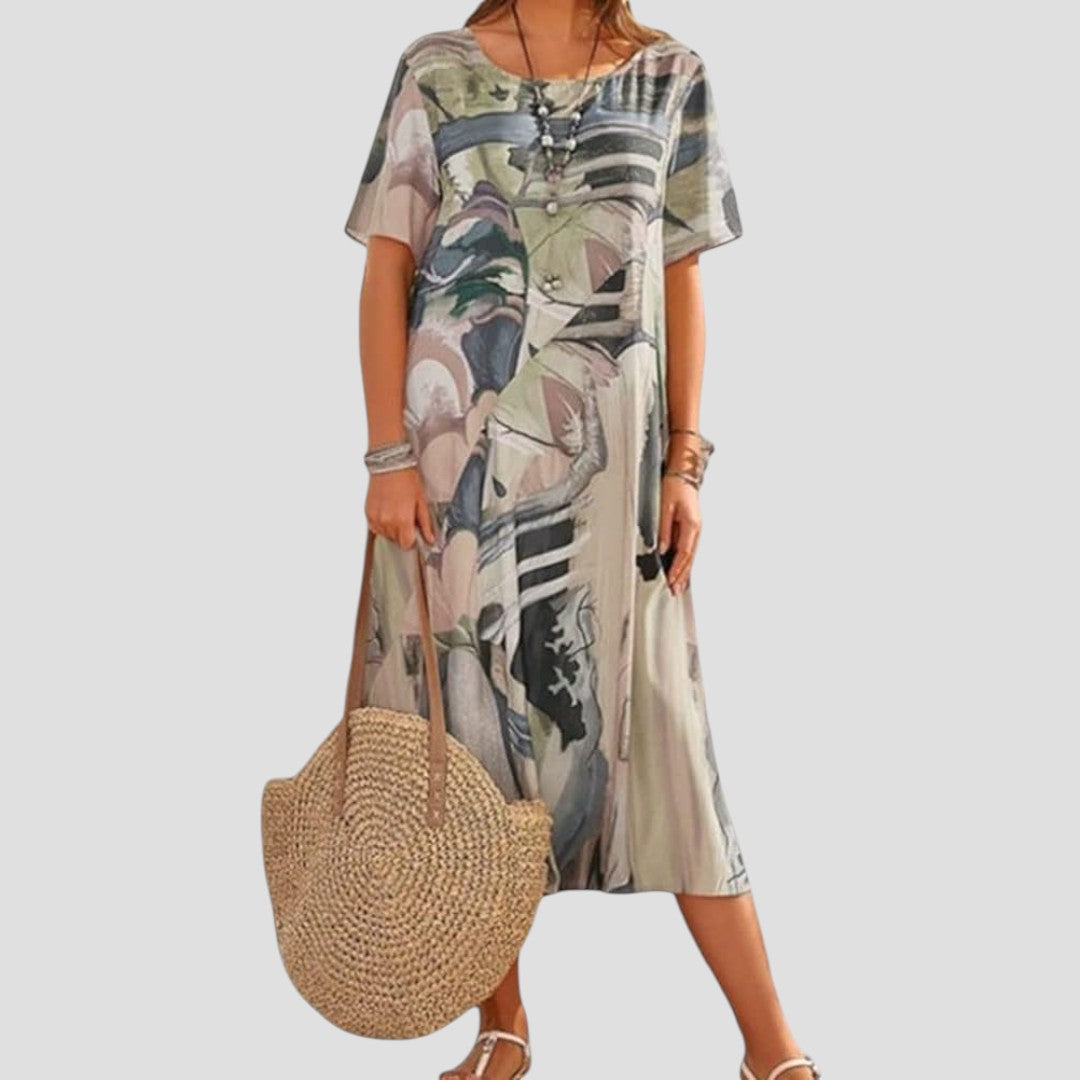 Teressa – Flowing Midi Summer Dress