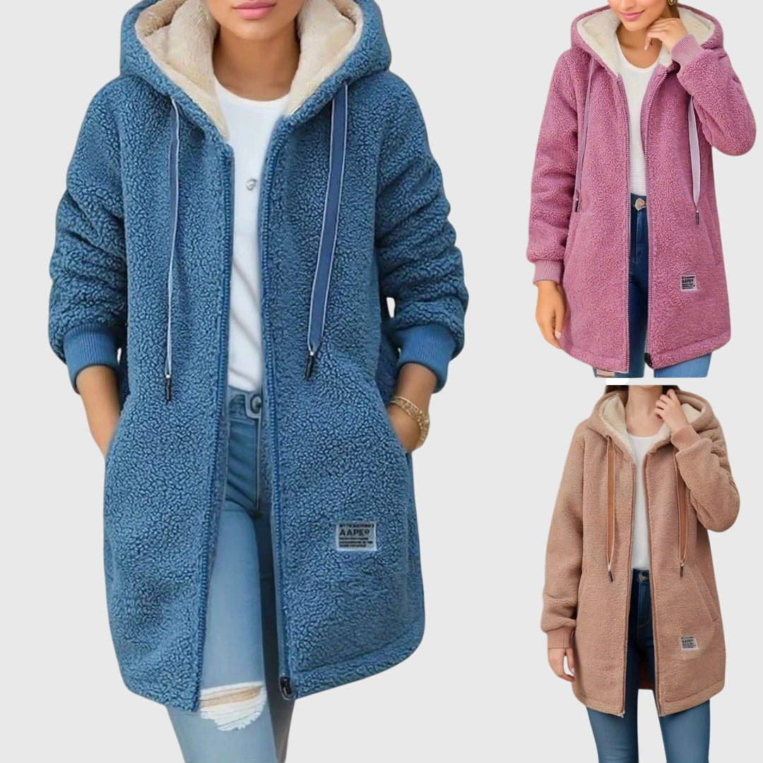 Vanie – Soft Fleece Jacket with Hood