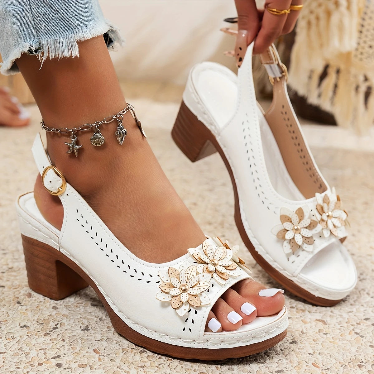 Rosewood | Women's Adjustable Ankle Strap Sandals