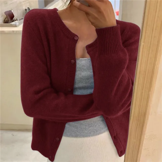 Delphina | Soft Button-Front Cardigan