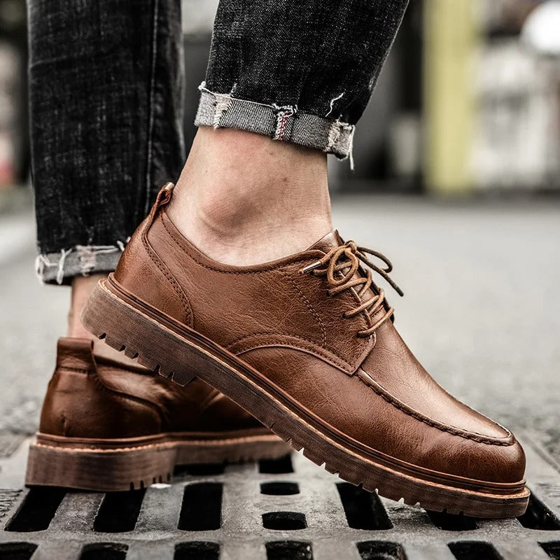 Cedie - Low-Cut Genuine Leather Shoes
