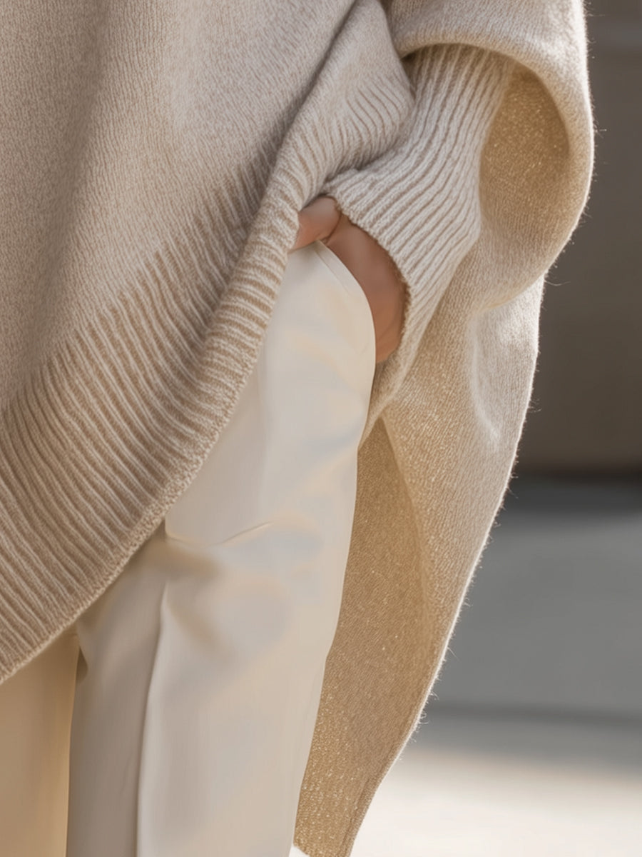 Relaxed Oversized Drop Shoulder Sweater