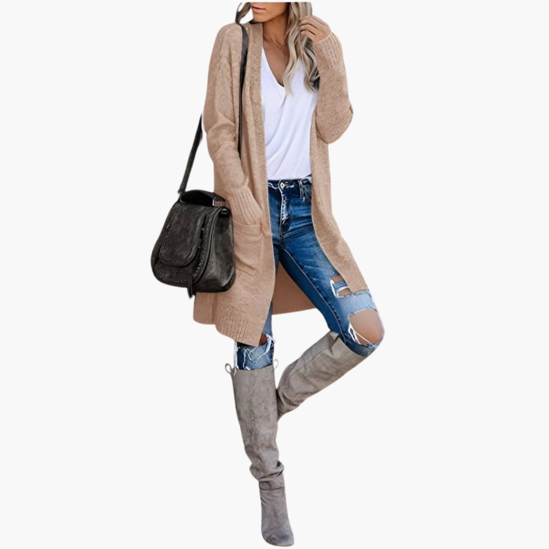 Holly | Casual Knit Pocketed Cardigan