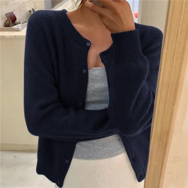 Delphina | Soft Button-Front Cardigan