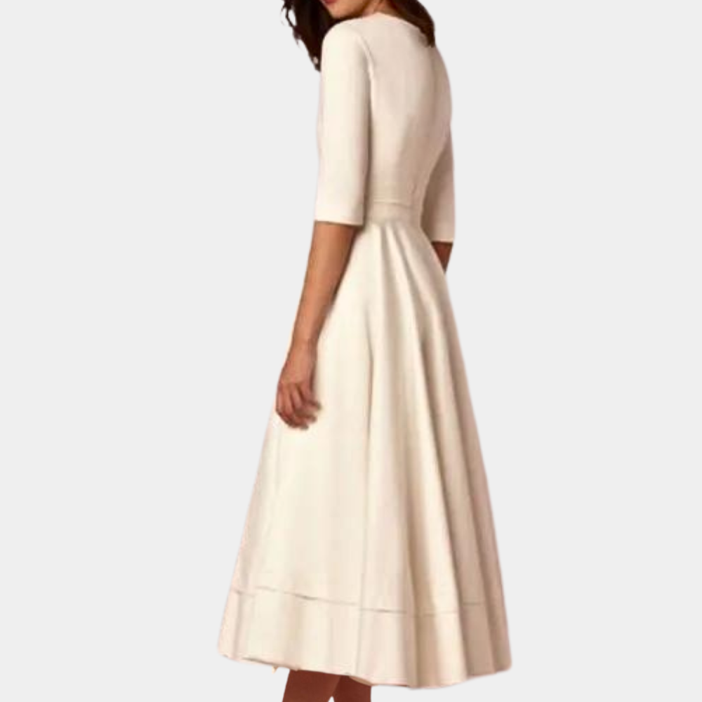 Joy | Women's A-Line Elegant Midi Dress