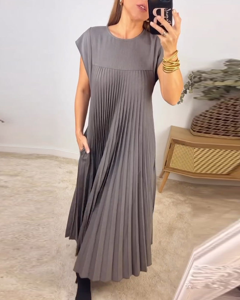 Fern | Women's Flowy Pleated Maxi Dress Cocktail